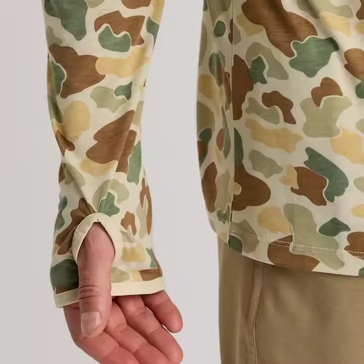 Mens Hooded Fishing Shirt