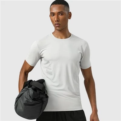 Majica za sportske reflektivne trake za muškarce Slim Fit Wit Fonte